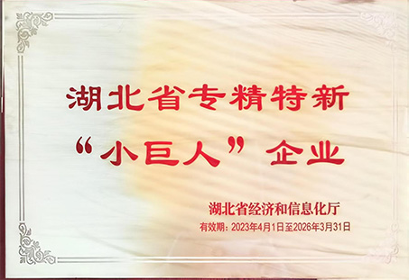 山立公司被認(rèn)定為“湖北省專(zhuān)精特新小巨